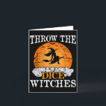 Throw The Dice Witches Bunco Party  Card<br><div class="desc">Throw The Dice Witches Bunco Party</div>