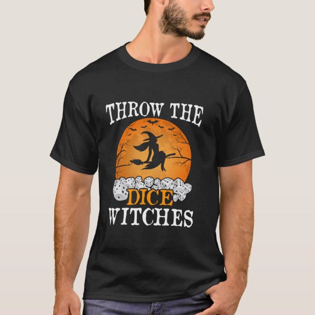 Throw the Dice Witches Bunco Party Long Sleeve T S T-Shirt (Front)
