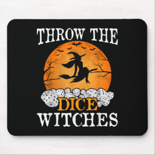 Throw The Dice Witches Bunco Party Mouse Mat