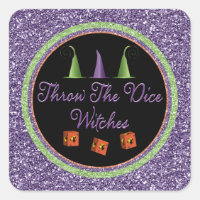Throw The Dice Witches Purple Sparkle Bunco