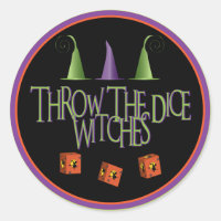 Throw The Dice WItches Stickers