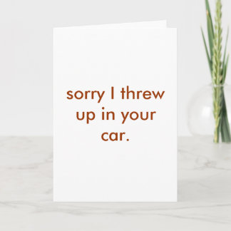 throw up card