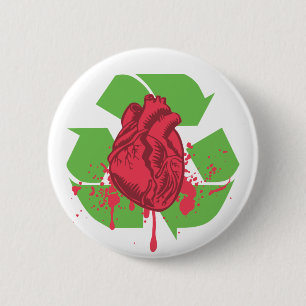 Throw your Heart 6 Cm Round Badge