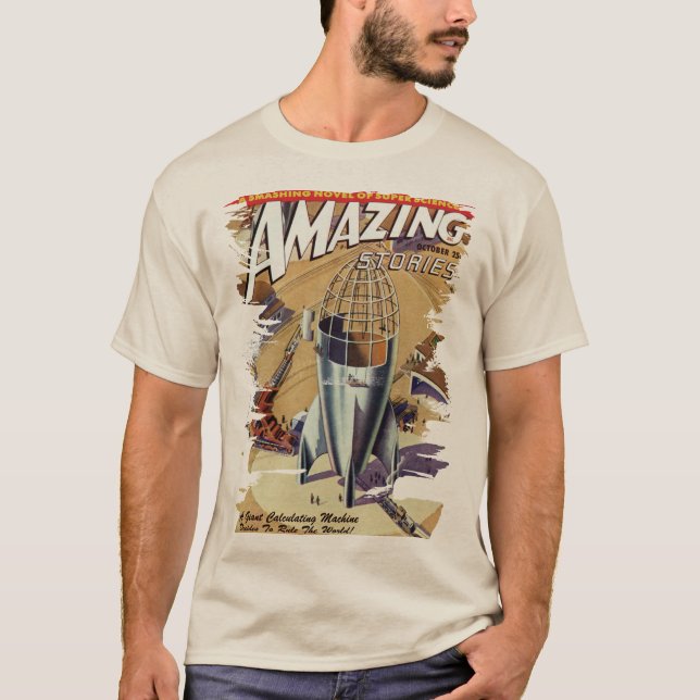 Throwback Space Retro Pop Culture Machine Shirt (Front)