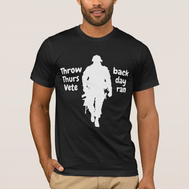 Throwback Thursday Veteran – Old School, Forever C T-Shirt (Front)