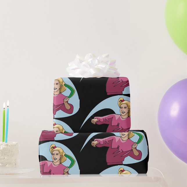 Throwing A Boomerang Wrapping Paper (Creator Uploaded)
