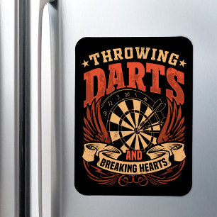 Throwing Darts and Breaking Hearts - Dart Player Magnet