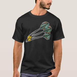 Throwing Darts Arrows Dartboard Bullseye T-Shirt