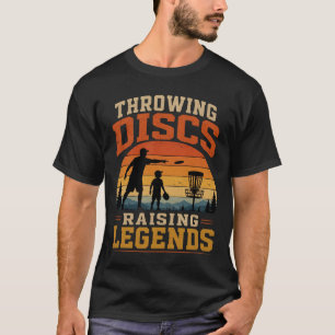 Throwing Discs Raising Legends Vintage Sunset T-Shirt