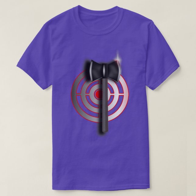 Throwing Double Axe and Bullseye Target Classic TS T-Shirt (Design Front)