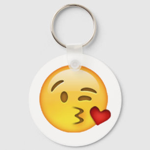 Throwing Kiss - Emoji Key Ring