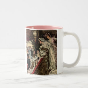 Throwing the Bouquet Two-Tone Coffee Mug