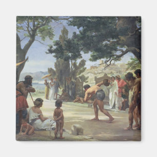 Throwing the Discus, 1875 Magnet