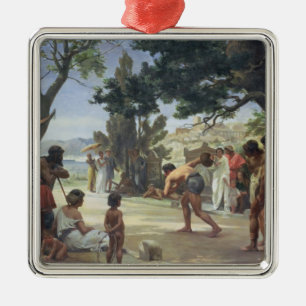Throwing the Discus, 1875 Metal Tree Decoration