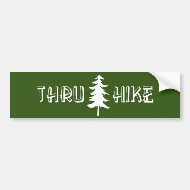 Thru Hike Bumper Sticker (Front)