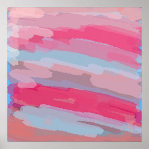 Thru the Desert Abstract Painting Poster Print