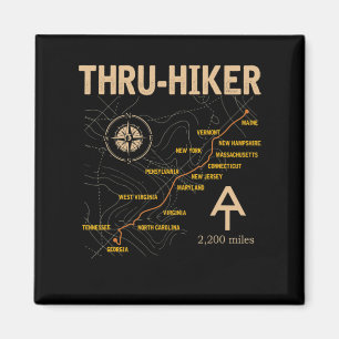 Thruh Hiker Appalachian Trail Hiking  Magnet