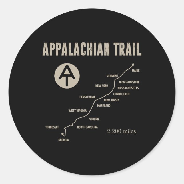 Thruh Hiker  Classic Round Sticker (Front)