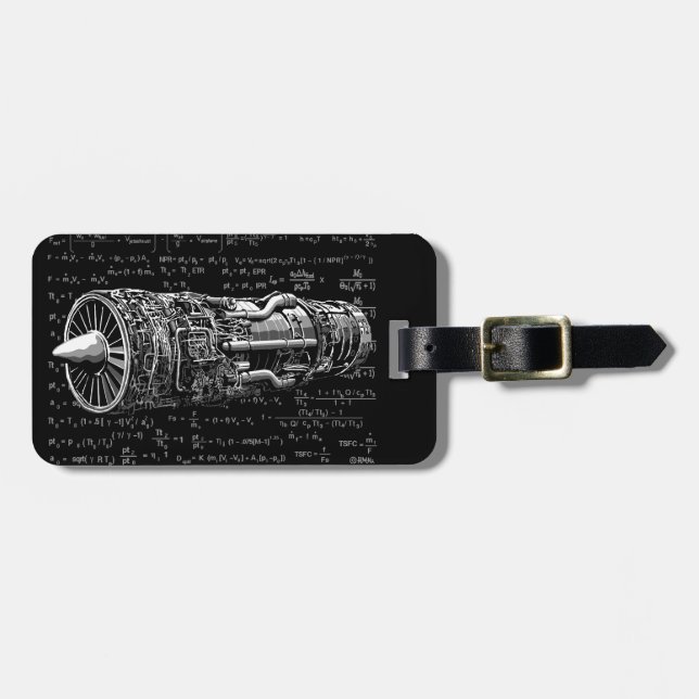 Thrust matters! luggage tag (Front Horizontal)