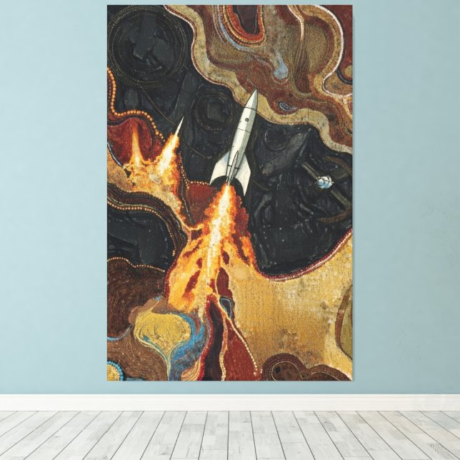 Thrusters canvas print (Insitu(Wood Floor))