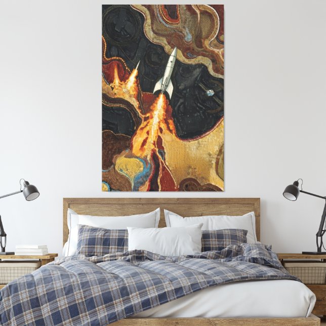 Thrusters canvas print (Insitu(Bedroom))