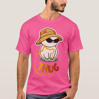 thug cat friends T-Shirt