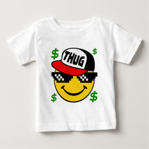 Thug Emoticon Baby T-Shirt