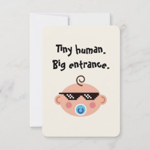 Thug life baby invitations 