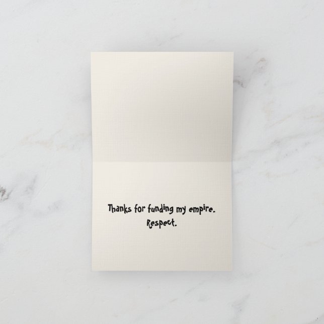 Thug Life Baby Thank you notes (Inside)