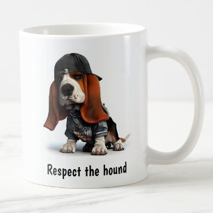 Thug Life Basset Hound Coffee Mug