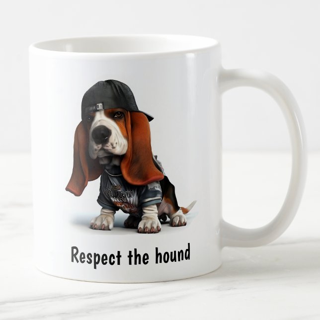 Thug Life Basset Hound Coffee Mug (Creator Uploaded)