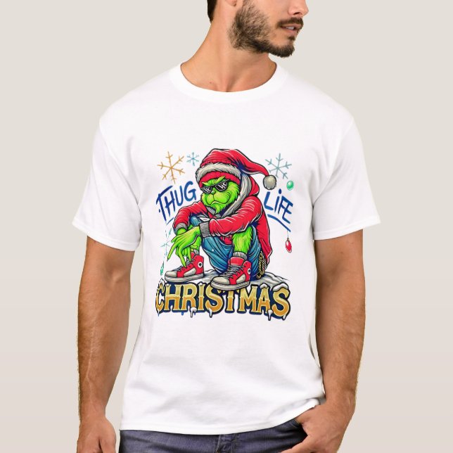 Thug life christmas t-shirts  (Front)