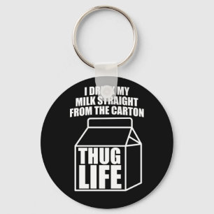 Thug Life Milk Carton (dark) Key Ring