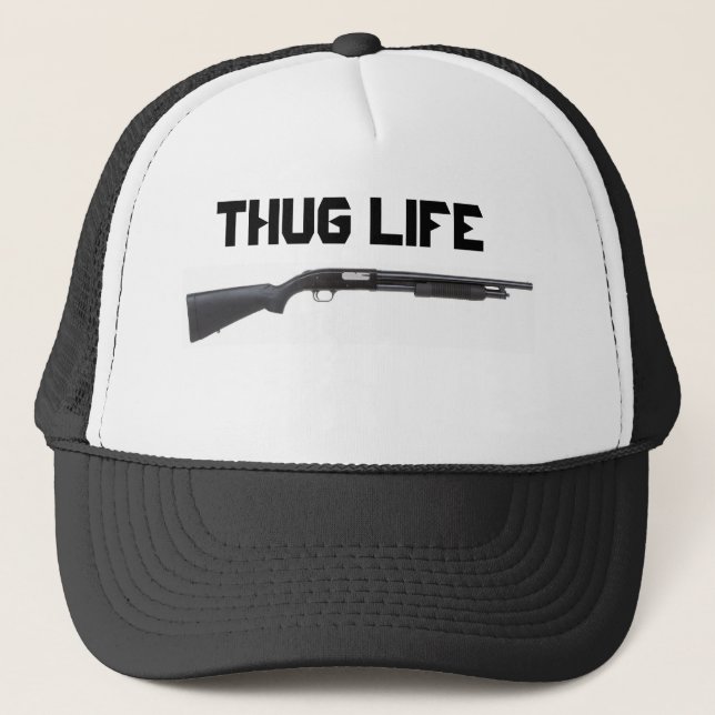 Thug Life Trucker Hat (Front)