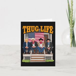 Thug Life Trump Vance Kennedy Elon Shirt Card