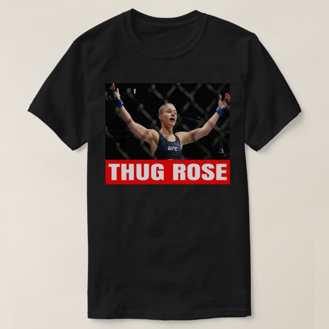 Thug Rose Classic T Shirt (Design Front)