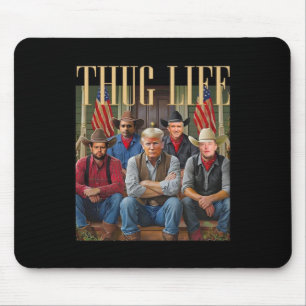 Thug Trump Vance Kennedy Elon For Life Graphic Mouse Mat