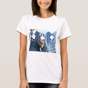 thumb icons for Customer review concept T-Shirt