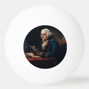 Thumb Portrait, Benjamin Franklin Founding Father Ping Pong Ball
