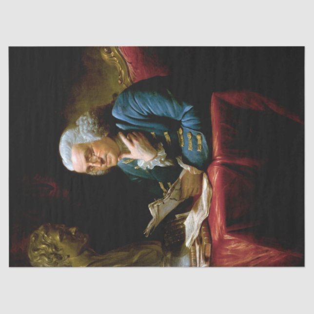 Thumb Portrait, Benjamin Franklin Founding Father Tissue Paper (Front)