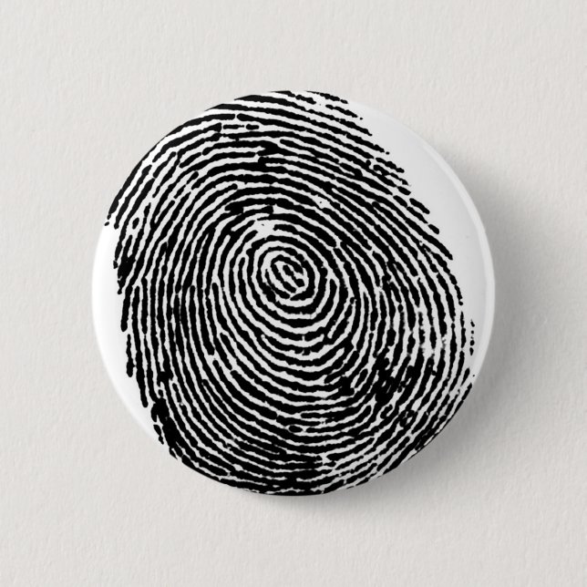 Thumb Print 6 Cm Round Badge (Front)