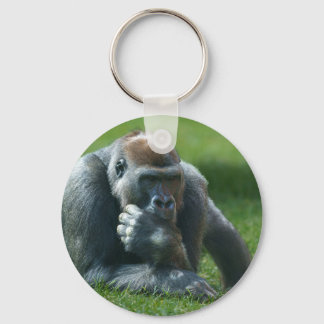 Thumb Sucking Gorilla Key Ring