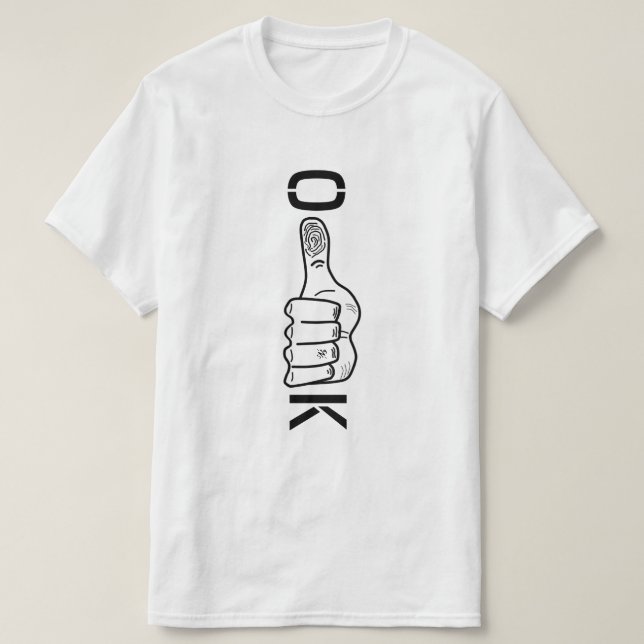 Thumb up (ok) T-Shirt (Design Front)