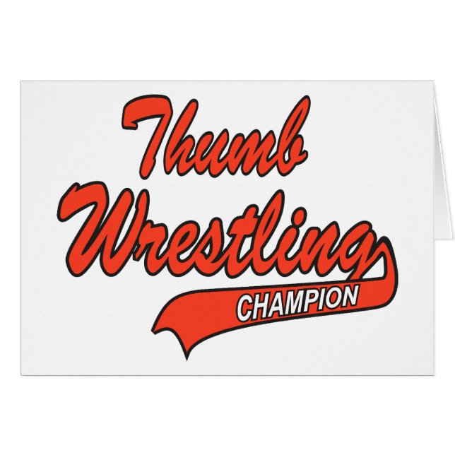 Thumb Wrestler Gift (Front Horizontal)