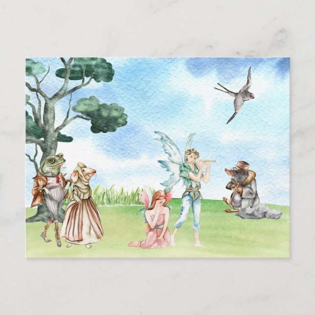  Thumbelina and Prince Fairy Tale  Postcard (Front)