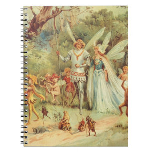 Thumbelina and Prince Wedding, Vintage Fairy Tales Notebook