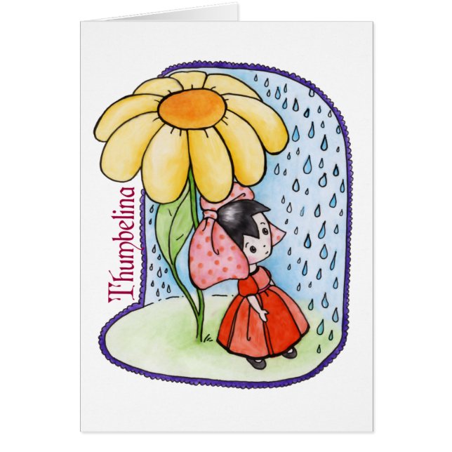Thumbelina Blank Card (Front)