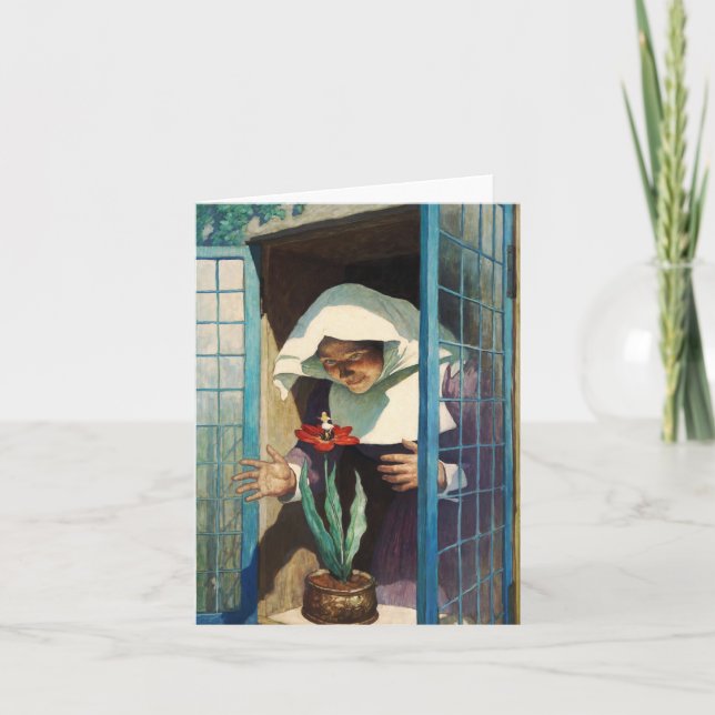 Thumbelina by Newell Convers Wyeth Thank You Card (Front)