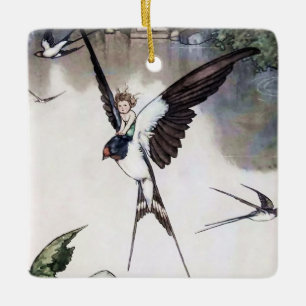 Thumbelina by W Heath Robinson Ceramic Ornament