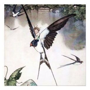 Thumbelina by W Heath Robinson Photo Print